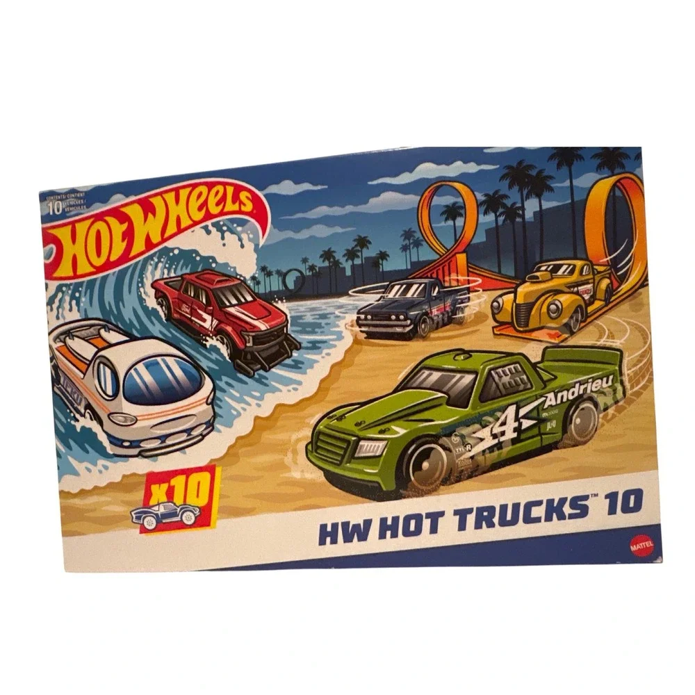 Hot Wheels Hot Trucks 10‎ Pack Die-Cast Toy Vehicles Collection